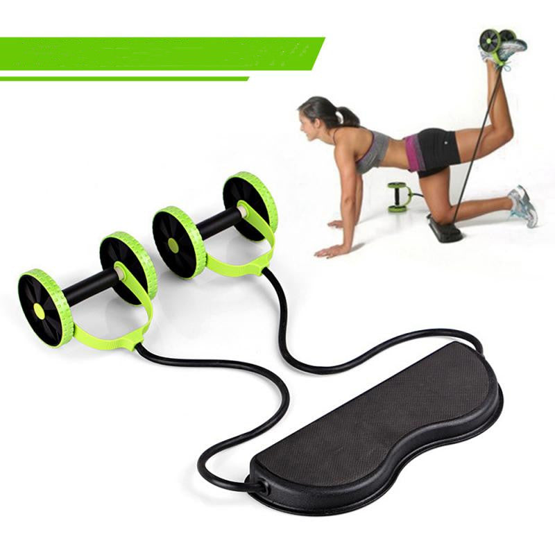 Multifunction Pull Rope Wheeled Health Abdominal Muscle Training  Fitness Equipment - This N That